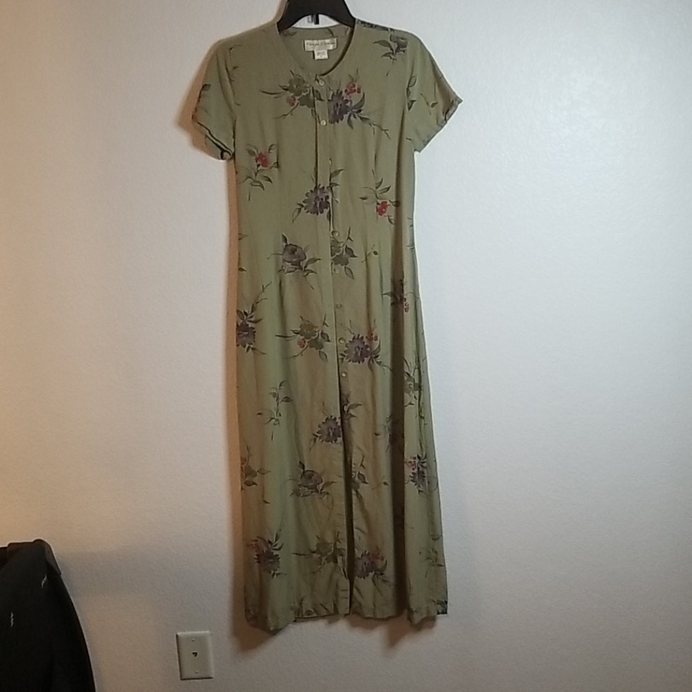 Silk floral dress